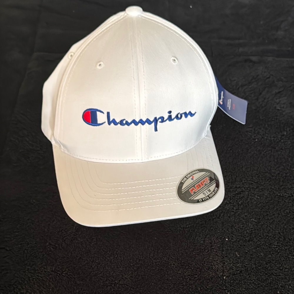 Champion White and Blue Cap
